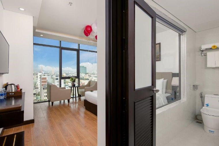 Phòng Deluxe Double With Bathtub - City view